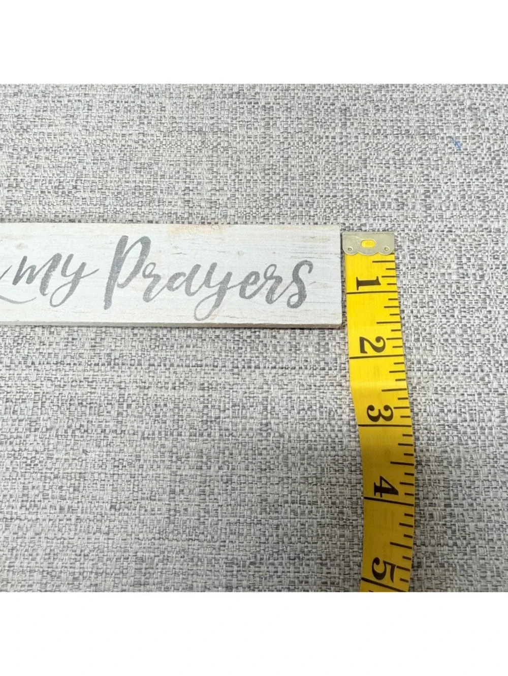 In My Prayers Wooden Shelf Sitter Sign Christian Faith Religious Home Decor 7”